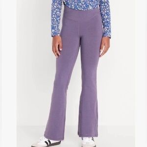 Old Navy Girls Purple Flared Bottom Leggings size L 10/12